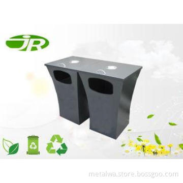 Steel Waste Bin Power Coating Square For School ,Garden 70